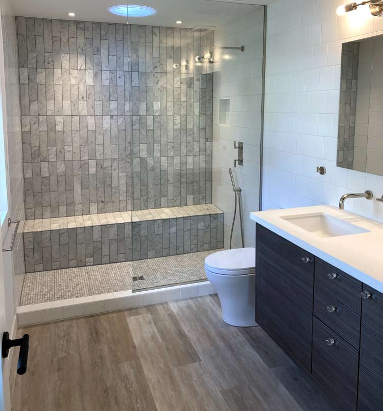 Modern toilet installation service during a new home construction project in the Central Valley