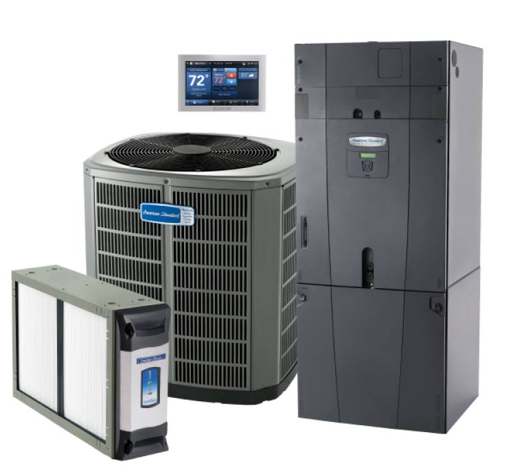 Residential AC installation in Fresno, CA, for new home construction by experienced HVAC technicians.